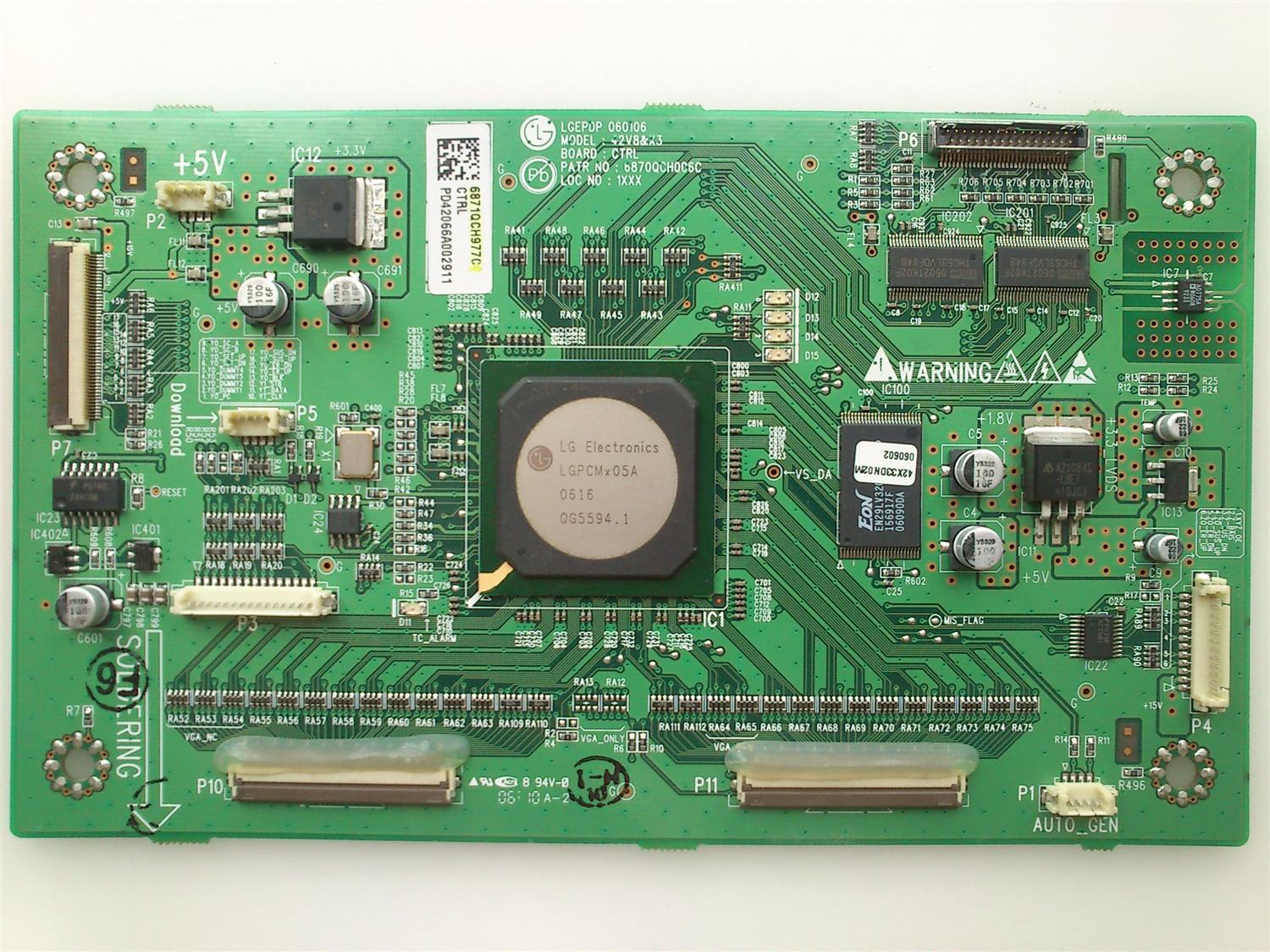 MAIN LOGICA LG 6871QCH977C MODELO 42PC3D-UD  