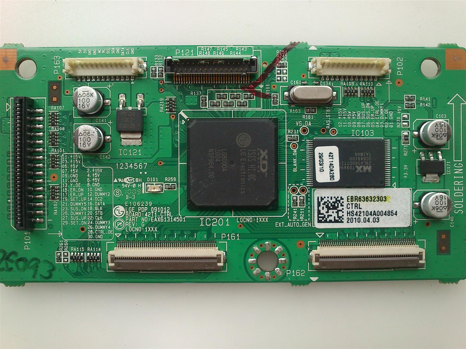 MAIN LOGICA LG EBR63632303 MODELO 42PJ350-UB