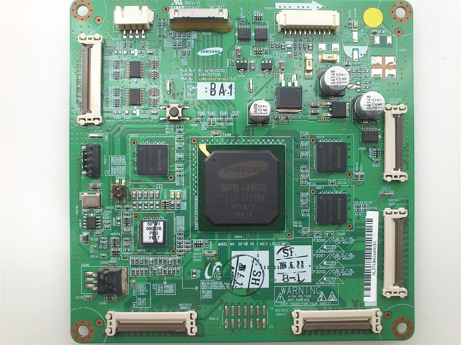 MAIN LOGICA PHILIPS 371BA1 / 996500036820 MODELO 50PF7321D/37 