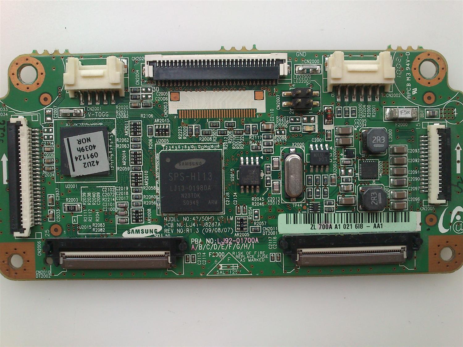MAIN LOGICA / SAMSUNG BN96-12172A / 700A / LJ41-08287A / J92-01700A / MODELO PN42B400P3DXZA  