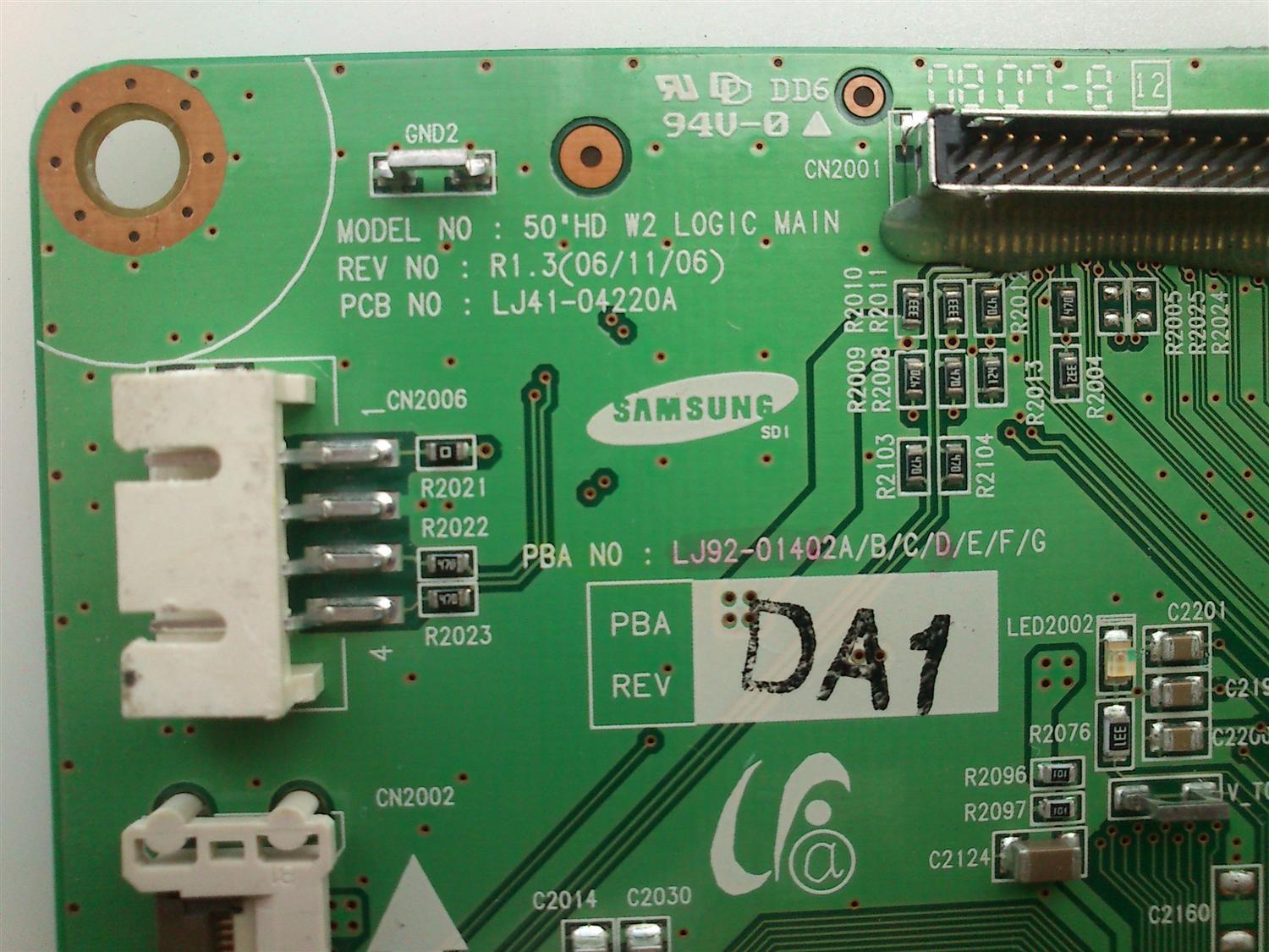 MAIN LOGICA VIZIO 0940-0000-2220 MODELO VP50HDTV20A - Imagen 2