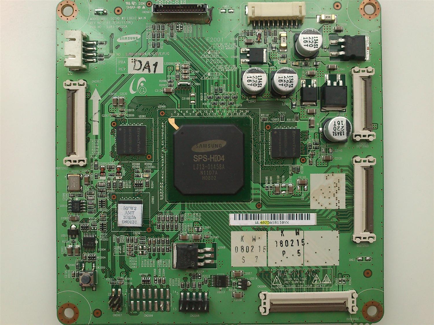 MAIN LOGICA VIZIO 0940-0000-2220 MODELO VP50HDTV20A