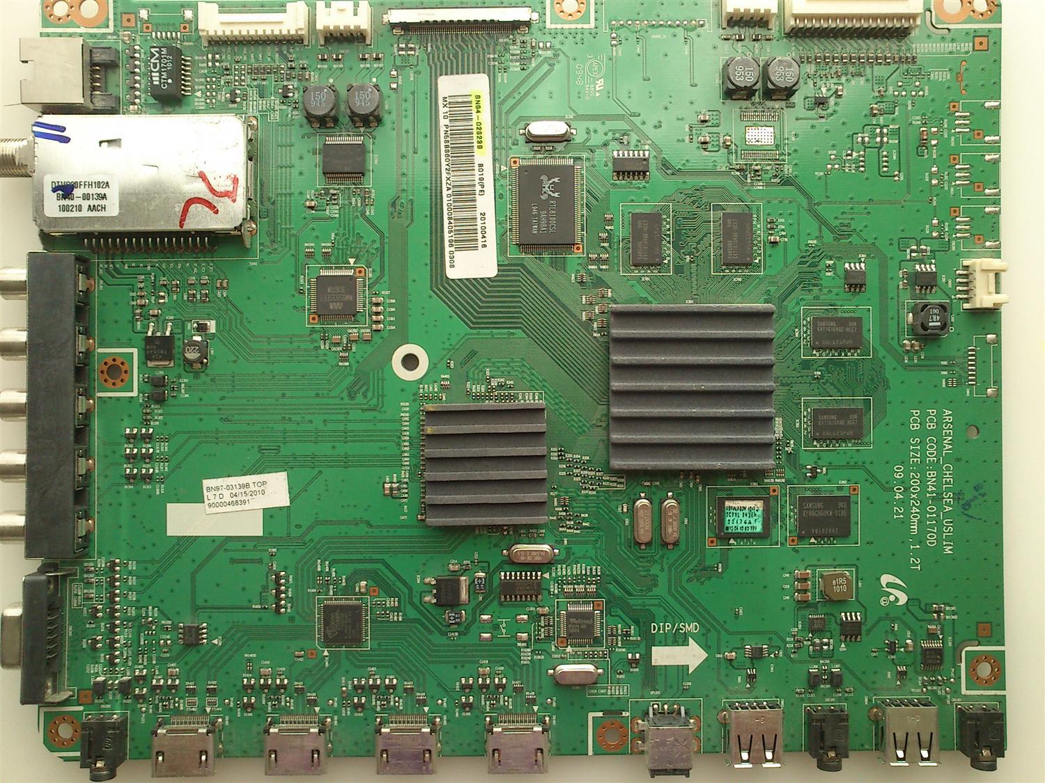 MAIN SAMSUNG BN94-02823B  / BN41-01170D / MODELO PN58B860Y2FXZA