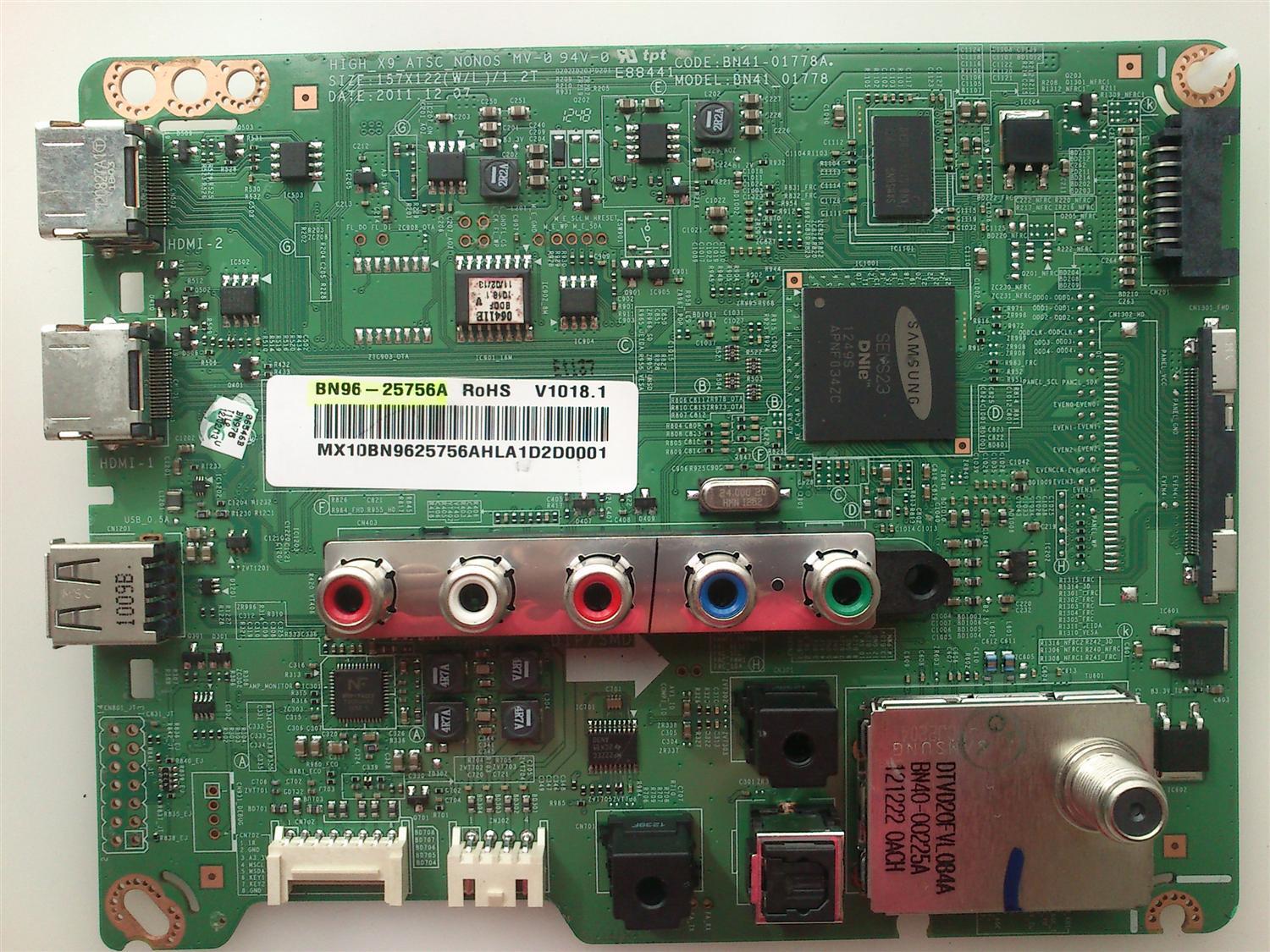 MAIN SAMSUNG  BN96-25756A / 25756A MODELO UN46EH6000FXZA