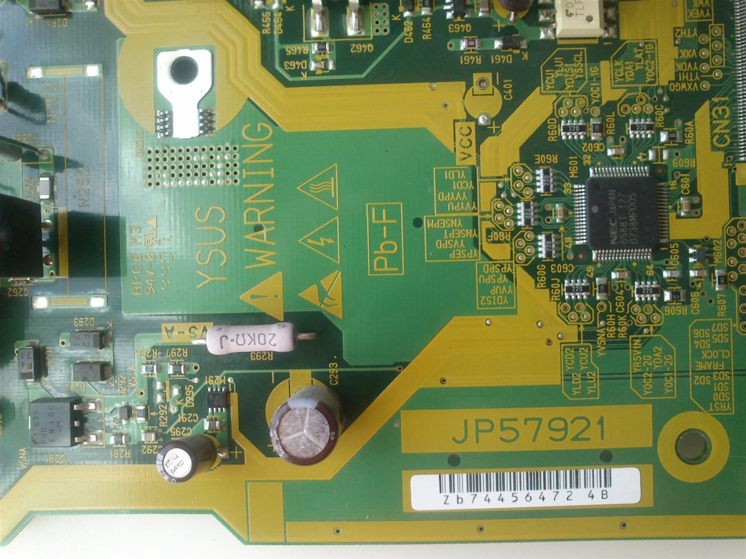 Y- MAIN HITACHI FPF46R-YSS57921 MODELO P50H401A                 - Imagen 2